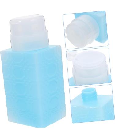 FOYTOKI Nail Polish Remover Dispenser Makeup Remover Container Pump Bottle Dispenser Makeup Remover Dispenser Powder Pump Bottle Mini Water Dispenser Makeup Remover Pump Dispenser 6x5x13cm Blue - Buy Online on SooperMarket.com