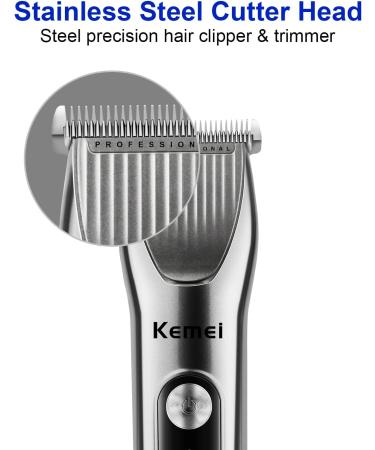 KEMEI Hair Clippers for Men Adjustable Blade Cordless Clipper Professional Barber Clippers Electric Clippers for Hair Cutting USB Rechargeable Wireless Haircut Clippers km-v310 - Buy Online on SooperMarket.com