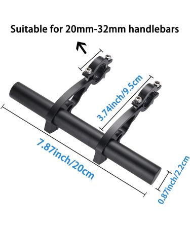 Bike Bicycle Double Handlebars Extender | Aluminum Alloy | 20CM Extension | Bike Mount Accessories - Buy Online on SooperMarket.com