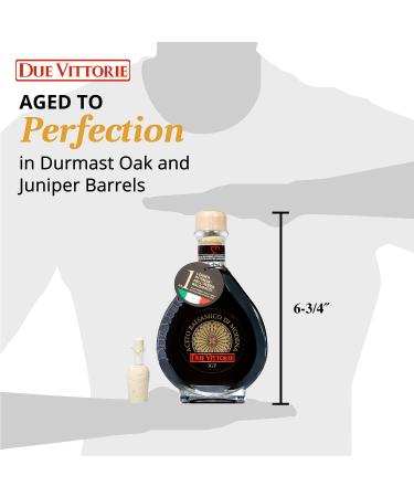 Due Vittorie Oro Gold Barrel Aged Balsamic Vinegar - Special Edition 8.45 fl oz (250ml) Glass Decanter - Buy Online on SooperMarket.com