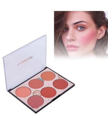 6 Colors Rouge Palette Face Make-Up Rouge Long-lasting waterproof sweatproof cosmetic use for many occasions blush cosmetic multifunctional blush No irritation blush (01) 01 1 piece (1 Pack)
