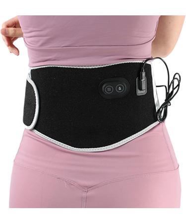 Premium Heated Waist Belt - Adjustable Massage Heating Pillow for Lower Back Pain Relief | Vibration & Heat Therapy Wrap for Cramps - Buy Online on SooperMarket.com