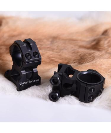 WestHunter Industrial Grade Scope Rings - 1 Inch/30mm Tactical Precision Scope Mount | 2 Center Heights, 6 Color Options - 1.42/36mm Picatinny Scope Rings (Black) - Buy Online on SooperMarket.com