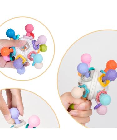 BAOK Biting Toys for Babies - Sensory Rattling Bite Rings & Teething Shaker Toys - International Shipping Available - Buy Online on SooperMarket.com