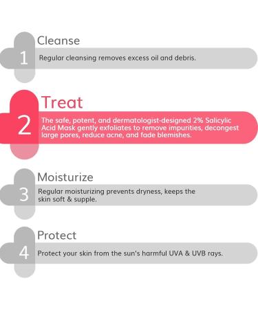 2% Salicylic Acid Face Mask for Acne - 50g for Men & Women | Dermaco - Buy Online on SooperMarket.com