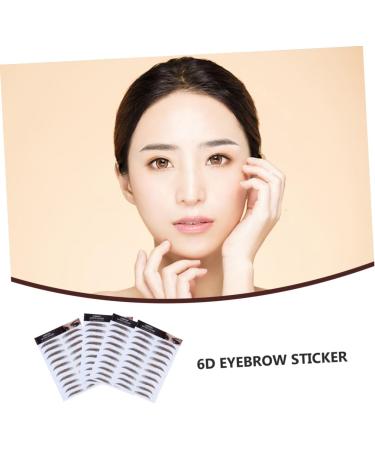 PLAFOPE 6D Hair- Eyebrows Stickers 4pcs Eyebrow Stickers 6d Hair-like Eyebrow Transfer Stickers Eyebrow Trimming 4 Stickers - Buy Online on SooperMarket.com