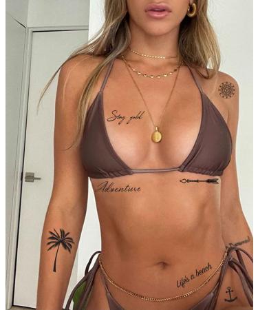 IMPRESSED Realistic Self Care Temporary Tattoos - 42 Custom Sheets with Inspirational Affirmation Words and Motivational Quotes - Buy Online on SooperMarket.com