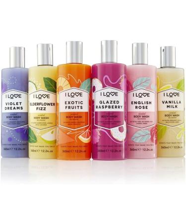 I Love Exotic Fruits Scented Body Wash Rich & Creamy Foam Which Contains Natural Fruit Extracts Includes Pro Vitamin B5 For Moisturised & Silky Smooth Skin CrueltyFree & VeganFriendly 350ml - Buy Online on SooperMarket.com