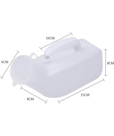 GRISDEPPD Male Urinal Long Neck Incontinence Pee Clear Plastic 1000ML Urine Collection Device  - Buy Online on SooperMarket.com