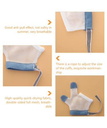 Shop Kisangel Anti-Eating Gloves for Newborns | 2 Pairs of Finger Suction Toys - Safe & Breathable | Ideal for Active Babies - Buy Online on SooperMarket.com