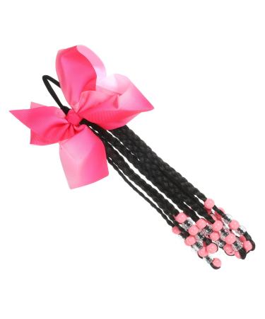 BCOATH Ponytail Beads and Dreadlocks Cosplay Hair Accessory Braided Ponytail Bow Braid Wig Women Braided Hair Extensions Colored Hair Extensions for To Weave Headband Child Chemical Fiber