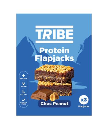 Tribe Protein Flapjacks Choc Peanut 3 x 38g