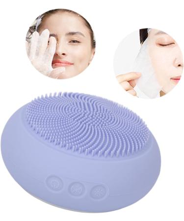 Facial Cleansing Brush Silicone Electric Facial Cleanser To Absorb Nutrients For All Skin Types (Purple) - Buy Online on SooperMarket.com