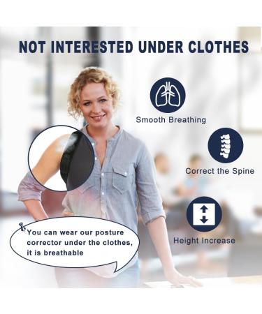 MYSEXY Posture Corrector Upper Back Brace Neck Shoulder Back Support Brace Pain Relief Belt For Women Men Braces Spine Straightener Breathable & Adjustable - Buy Online on SooperMarket.com
