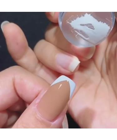 Nail Art Stamping Kit - Transparent Silicone & Scraper | 2 Sets for DIY Nail Decor | HJ-NAT074 - International Shipping Available - Buy Online on SooperMarket.com