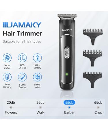 Ultimate Cordless Beard Trimmer for Men | 6300RPM T-Edgers 120 Min Run 3 Combs & Spotlight - International Shipping - Buy Online on SooperMarket.com