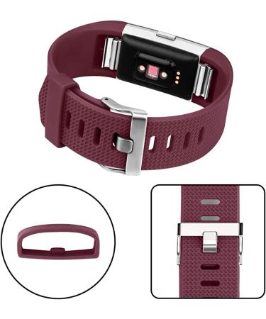 Tobfit Sport Bands for Fitbit Charge 2 - 4 Pack Replacement Wristbands (Black, Rose Gold, Wine Red, Blue) - Women Men Small/Large - Buy Online on SooperMarket.com