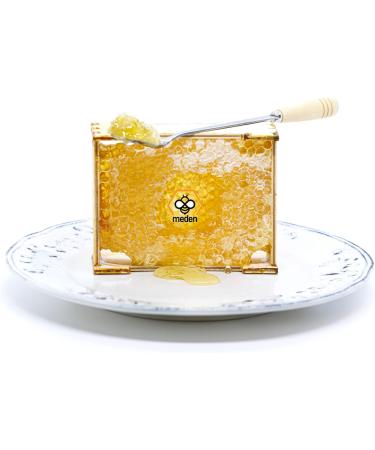 Raw Honeycomb Of Wildflowers In Wooden Frame - Directly From Bee Hive - 300g - Buy Online on SooperMarket.com