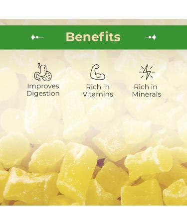 Sincerely Nuts Dried Pineapple Chunks - 2lb Bag | Dehydrated Fruit Snack, Vegan, Gluten Free, Kosher | Sweet & Chewy Tropical Bits - Buy Online on SooperMarket.com