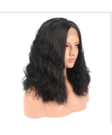 BGHJUE African Wig Black Short Minute Lace Front Human Hair Wigs Brazilian Straight Wig Pre Plucked Hairline With Baby Hair Lace Wig