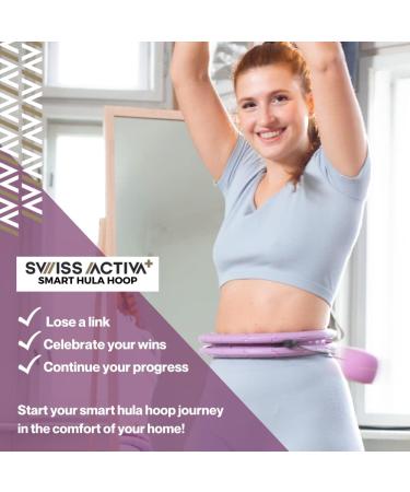 Swiss Activa+ Infinity Hoop Smart Weighted Hula Hoop | Exercise Equipment for Women | S4.S Purple Blue - Buy Online on SooperMarket.com