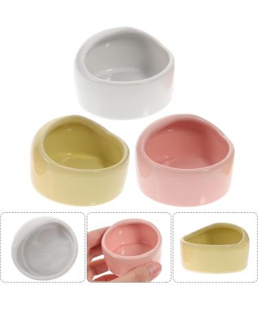 Balacoo Hamster Feeding Bowls- 3Pcs Pet Water Dispenser Ceramic Animal Dishes Food and Water Water Bowl for Mouse Dog (Random Color) - Buy Online on SooperMarket.com