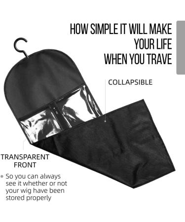 AIDIRui Hair Extension Holder for Multiple Wigs Holder Wig Bags Storage with Hanger Hair Extension Storage Wig Storage 12piece - Buy Online on SooperMarket.com
