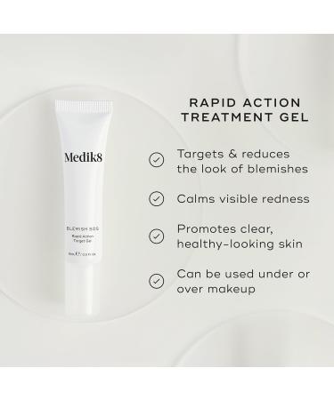 Medik8 Blemish SOS - Rapid Action Target Gel - Acne Treatment With 2% Salicylic Acid & Niacinamide - Reduces Blemishs & Redness - 15ml - Buy Online on SooperMarket.com
