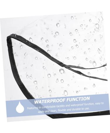 WOONEKY 4 Pcs Shampoo Funnel Hair Straightening Shampoo Hair Dye Tools Sheer Cape Pu Transparent Plastic - Buy Online on SooperMarket.com