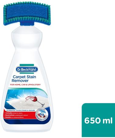 Dr. Beckmann Carpet Stain Remover | Removes New and Dried-in Stains | Includes Applicator Brush 650 ml & Astonish Peach Blossom Ready to Use Disinfectant Spray 550ml - Buy Online on SooperMarket.com