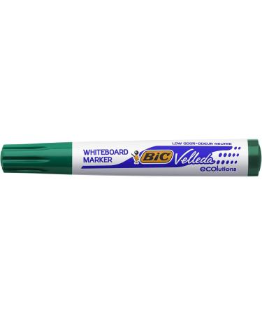 BIC 1701 Whiteboard Marker Velleda ECOlutions Box of 12 - Green Round Tip 1.4 mm Line Width | International Shipping Available - Buy Online on SooperMarket.com