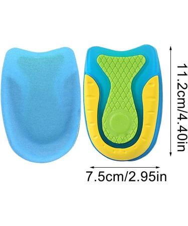 Comfortable Orthopedic Insoles for Pain Reduction | U-Shaped Heel Cushion Inserts for Women & Men | Heel Spur Support | Professional Shoe Inserts in Blue - Buy Online on SooperMarket.com