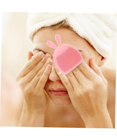 minkissy 12 Pcs Rabbit Ears Facial Brush Facial Cleanser Brush Hand Held Massager Face Massager Brush Crystal Perfume Bottle Wash Face Home Facial Brush Body Face Brush Cat Paw Washbasin Light Pinkx3pcs 7.5x7.5cmx3pcs - Buy Online on SooperMarket.com