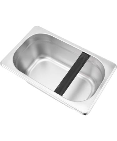 Cikonielf Knock Box Stainless Steel Coffee Slag Grind Bucket Container Coffee Machine Accessory for Home Bar Coffee Shop - Buy Online on SooperMarket.com