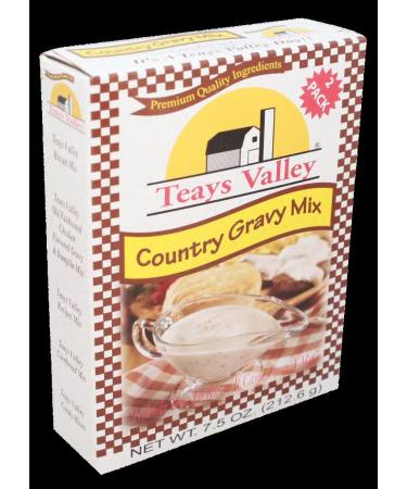 Teays Valley Country Gravy Mix 7.5 Oz Box (Pack of 4)