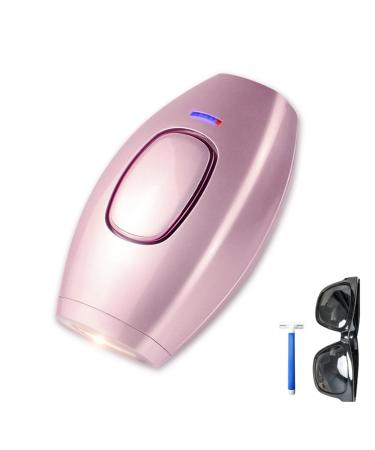 PureGlow Hair Removal IPL Hair Removal Device Permanent Hair Removal Device with 5 Energy Levels Painless Hair Removal for Women and Men Hair Remover for Facial Legs Arms Body (Pink)