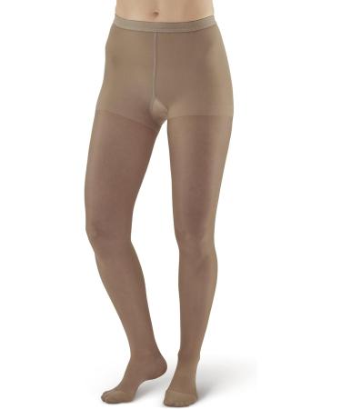 Ames Walker Women's AW Style 15 Sheer Support Compression Pantyhose - 15-20 mmHg Taupe Queen Plus - Buy Online on SooperMarket.com