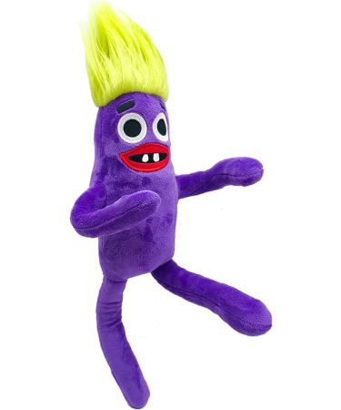 Nobody Sausage Plush Toy Cartoon Game Character Kids Toys Plushie Rainbow Friends Plush Stuffed Dolls Toys Squishy plushies Soft Toys Squishmallow Teddy Pillow Figure Toy for Kids (Sausage Purple)