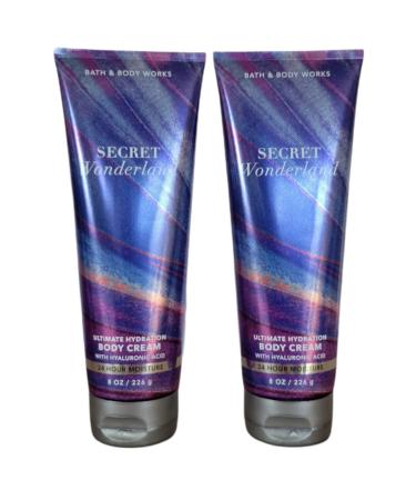 Bath and Body Works Secret Wonderland 2 Pack Ultra Shea Body Cream 8 Oz. (Secret Wonderland) Secret Wonderland 8 Ounce (Pack of 2)
