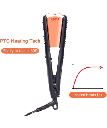 LOVANI Mini Flat Iron - Nano Titanium, Dual Voltage, 0.5 Inch Hair Straightener + Heat Resistant Travel Bag - Buy Online on SooperMarket.com