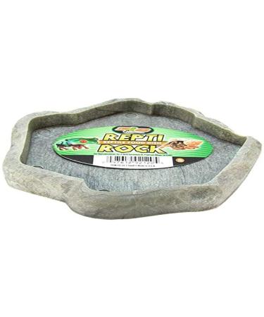 Zoo Med FD-20 Repti Rock Feed Dish Small ( Packaging May Vary) Black