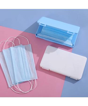 Portable dustproof and Moisture Resistant Plastic Portable Disposable mask Storage Box Blue19*11*1.2cm - Buy Online on SooperMarket.com