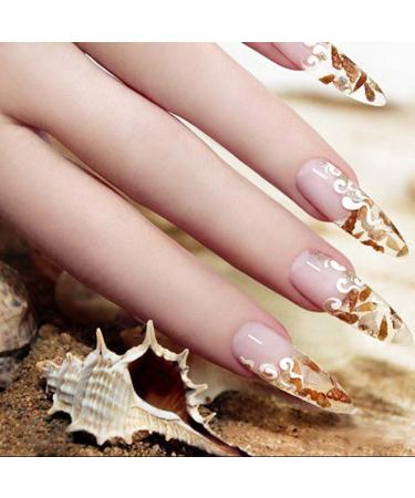 AORAEM Clear Long Stiletto False Nails - 500Pcs Full Cover Artificial Nail Tips in 10 Sizes for Nail Salon - Buy Online on SooperMarket.com