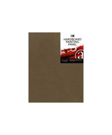 Art Advantage Hardboard Panel  11-inch x 14-inch  Natural 11-inch x 14-inch Hardboard Panel