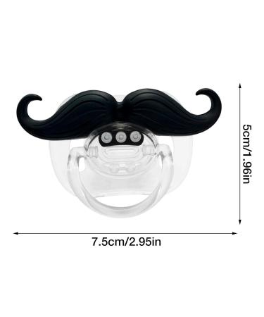 Ventdouce Funny Mustache Pacifier for Newborns | Curly Beard Binky for 0-6 Months | Unique Gift for Boys & Girls - Buy Online on SooperMarket.com