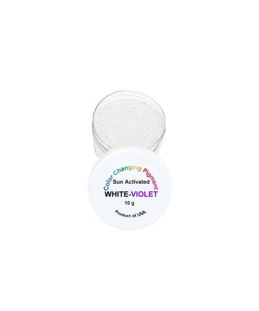 Atlanta Chemical Engineering Sun UV Activated Photochromic Powder Pigment WHITE changing to VIOLET Perfect for Color Changing Slime Science Projects Arts and Crafts White-Violet