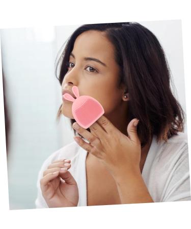 minkissy 28 Pcs Rabbit Ears Facial Brush Facial Exfoliating Brush Face Cleansing Tool Face Washing Brush Facial Cleansing Face Scrubber Handheld Miss Pink Silicone Brush Silica Gel Light Pinkx7pcs 7.5x7.5cmx7pcs - Buy Online on SooperMarket.com