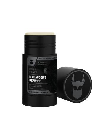 The Beard Struggle Natural Deodorant - Marauder s Defense - 100% Natural Charcoal Infused Deodorant Men Aluminum Free - Platinum Collection Aesir's Triumph - Mens Deodorant 2.65 oz.US.