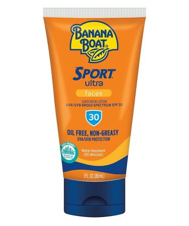 Banana Boat SPF 30 Sport Face Sunscreen 3oz (88ml) - Pack of 3 - Buy Online on SooperMarket.com