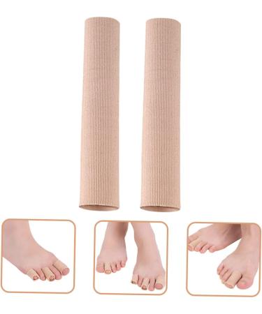 Healifty 6 Pcs Toe Cover Men's Gel Silicone Sleeves - Anti-Friction Toe Tubes & Finger Sleeves, Beige, Reusable & Cuttable - Buy Online on SooperMarket.com